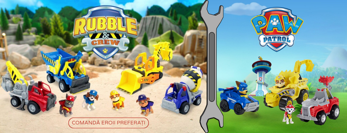 Paw Patrol si Rubble & Crew