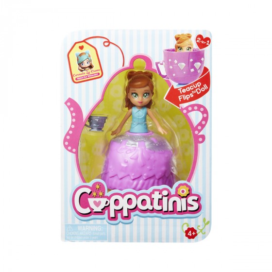 Papusa CUPPATINIS S1 Caramela Machiato (10 cm cu accesorii)
