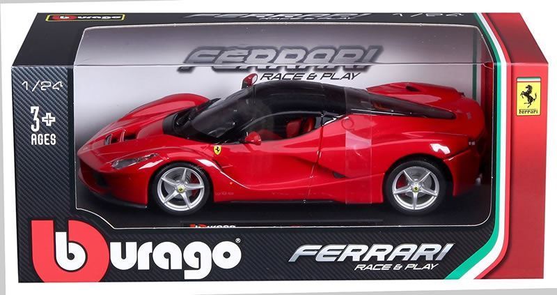 18-26001 Машина Bburago ferrari красный 1:24 (red)