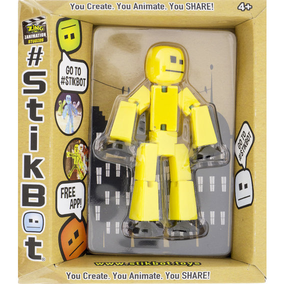 STIKBOT-Фигурка для анимационного творчества STIKBOT S2 (желтый)