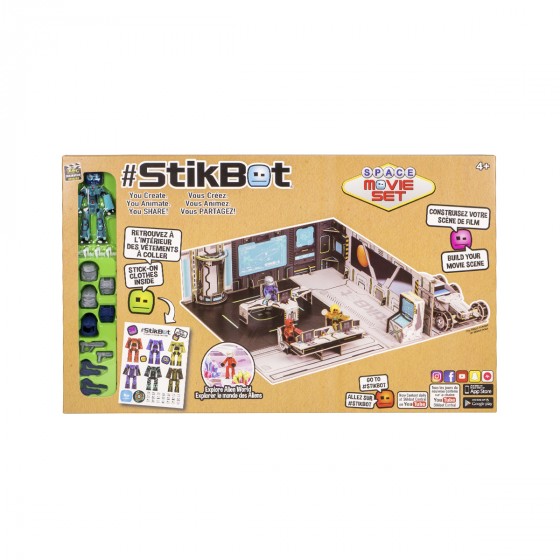 Игровой набор для анимационного творчества Stikbot Космос