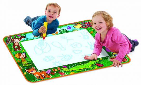 Covoras Aqua Doodle pentru desenat cu marker water pen (53x53cm verde)
