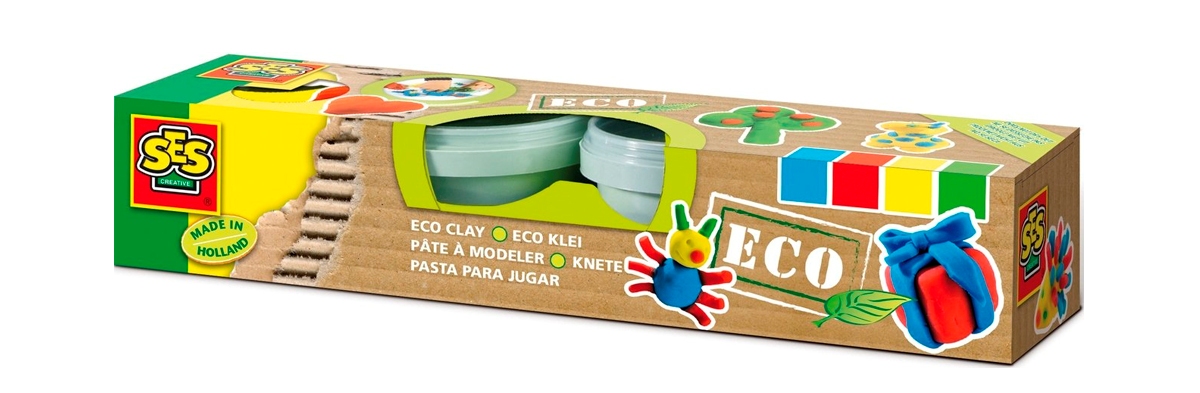 24911S Pasta  pentru modelarea seriei „Eco” - CLASICA (4 culori, оn borcane de plastic)