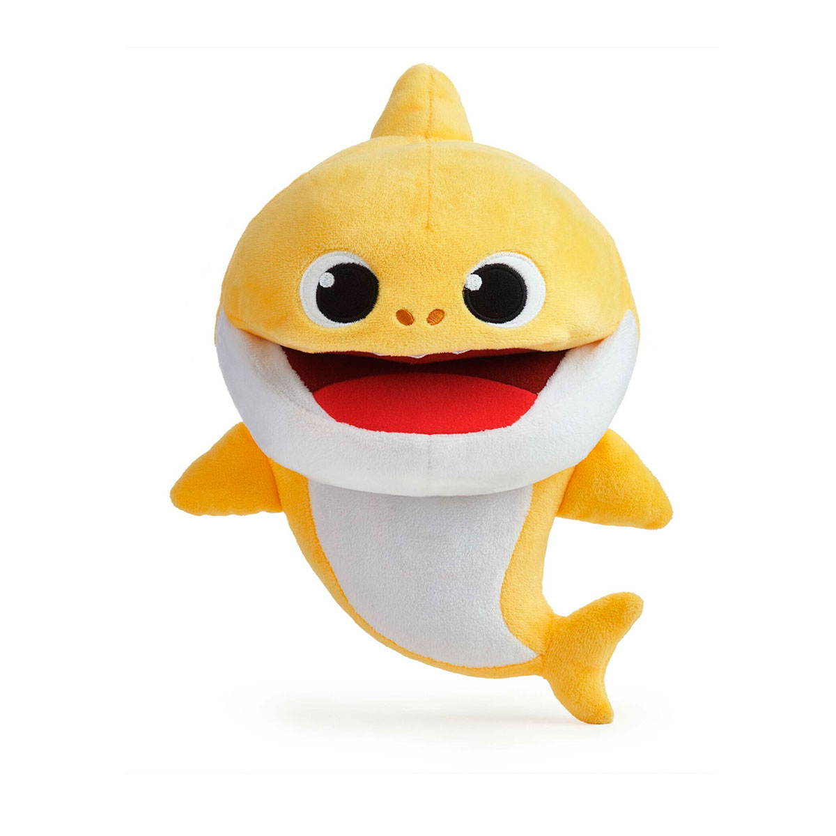 Jucarie muzicala de plus Baby Shark Bebelusul Rechin diferite tempouri (se imbraca pe mana)