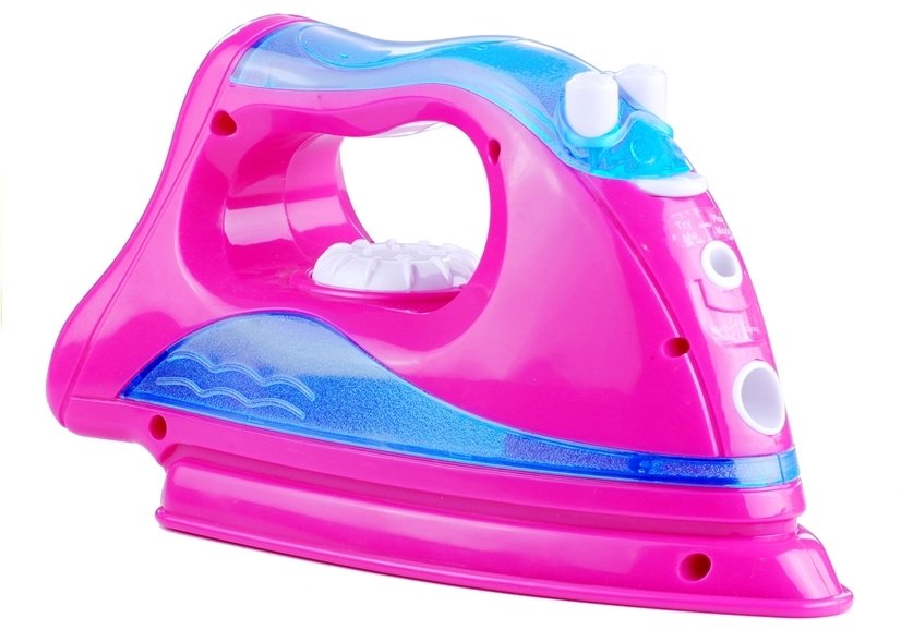 Утюг розовый с водяным баллончиком