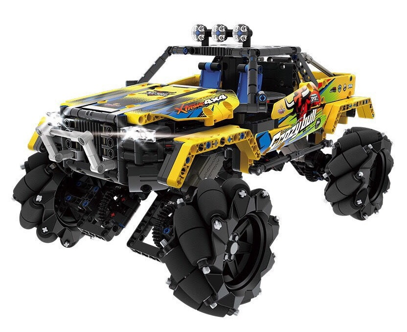 XTech Bricks: Stunt Drift OFF-Road car, R/C 4CH, 1030 pcs (Include Lig& Sound)