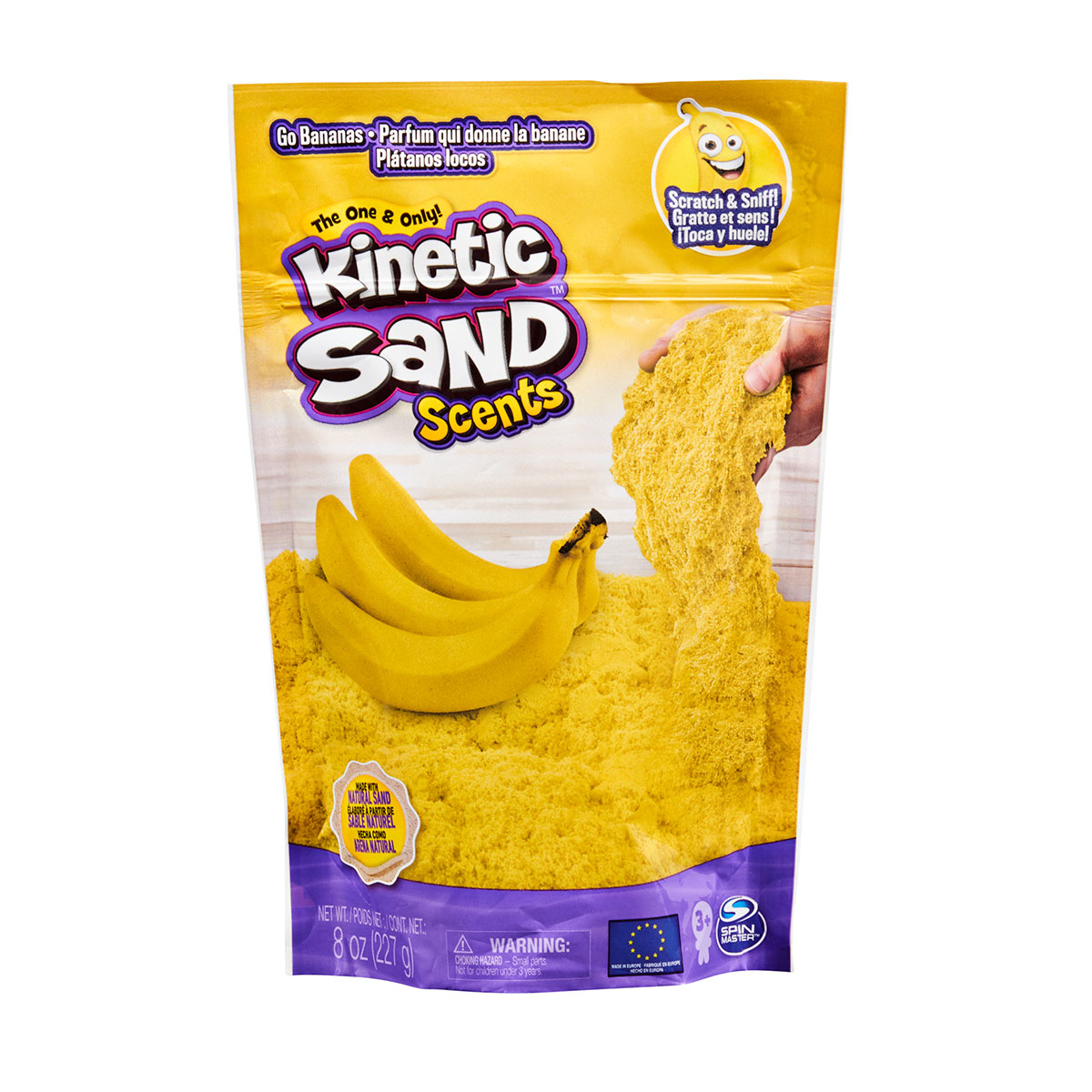71473B Песок для детского творчества с ароматом -KineticSand Банановый десерт
