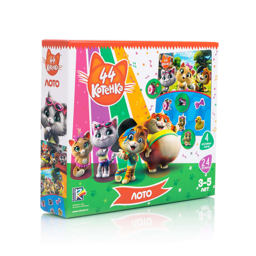 Joc de masa "Loto. 44 Pisoi" (l.rusa) Vladi Toys