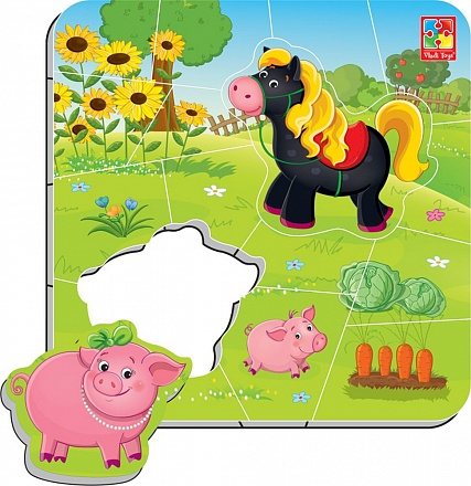 Puzzle magnetic "Ferma" l.rusa Vladi Toys