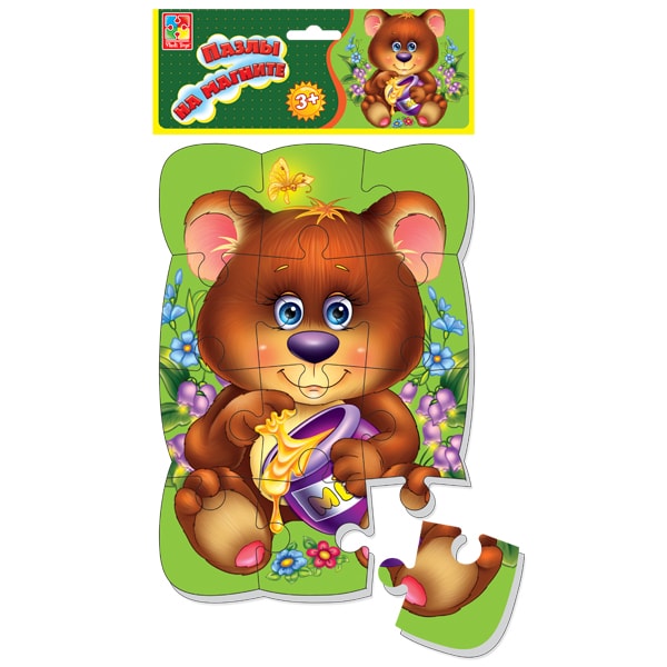 Puzzle magnetic A5 "Ursulet" Vladi Toys