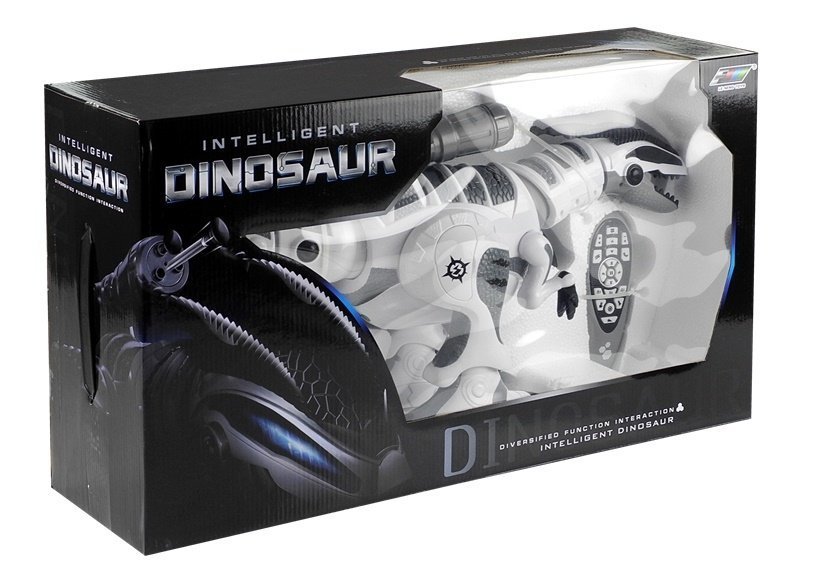 Dinozaur interactiv futuristic cu RC si lansator