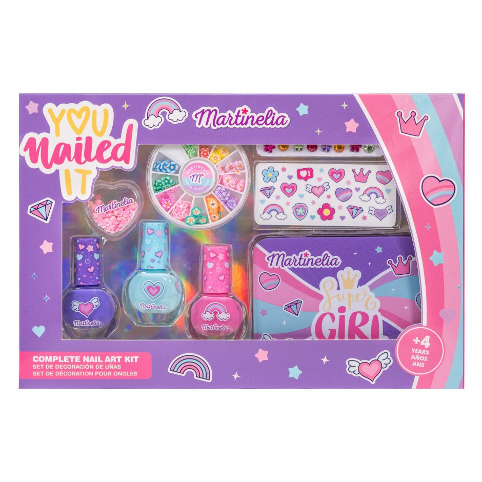 Set pentru unghii MARTINELIA SUPER GIRL COMPLETE NAIL ART KIT