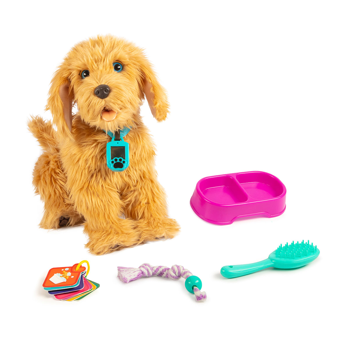 Jucarie interactiva Labradoodle Moji cu functii My Fuzzy Friends