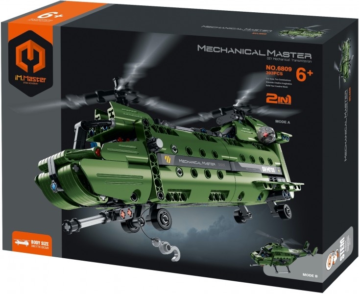 iM.Master Bricks: 2in1, Military Helicopter, 393pcs