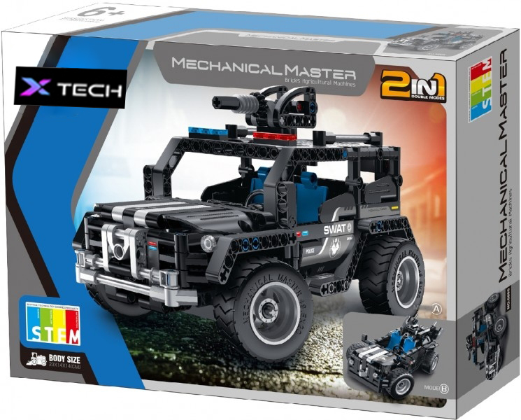 XTech Bricks: 2in1, Police Car, 391pcs