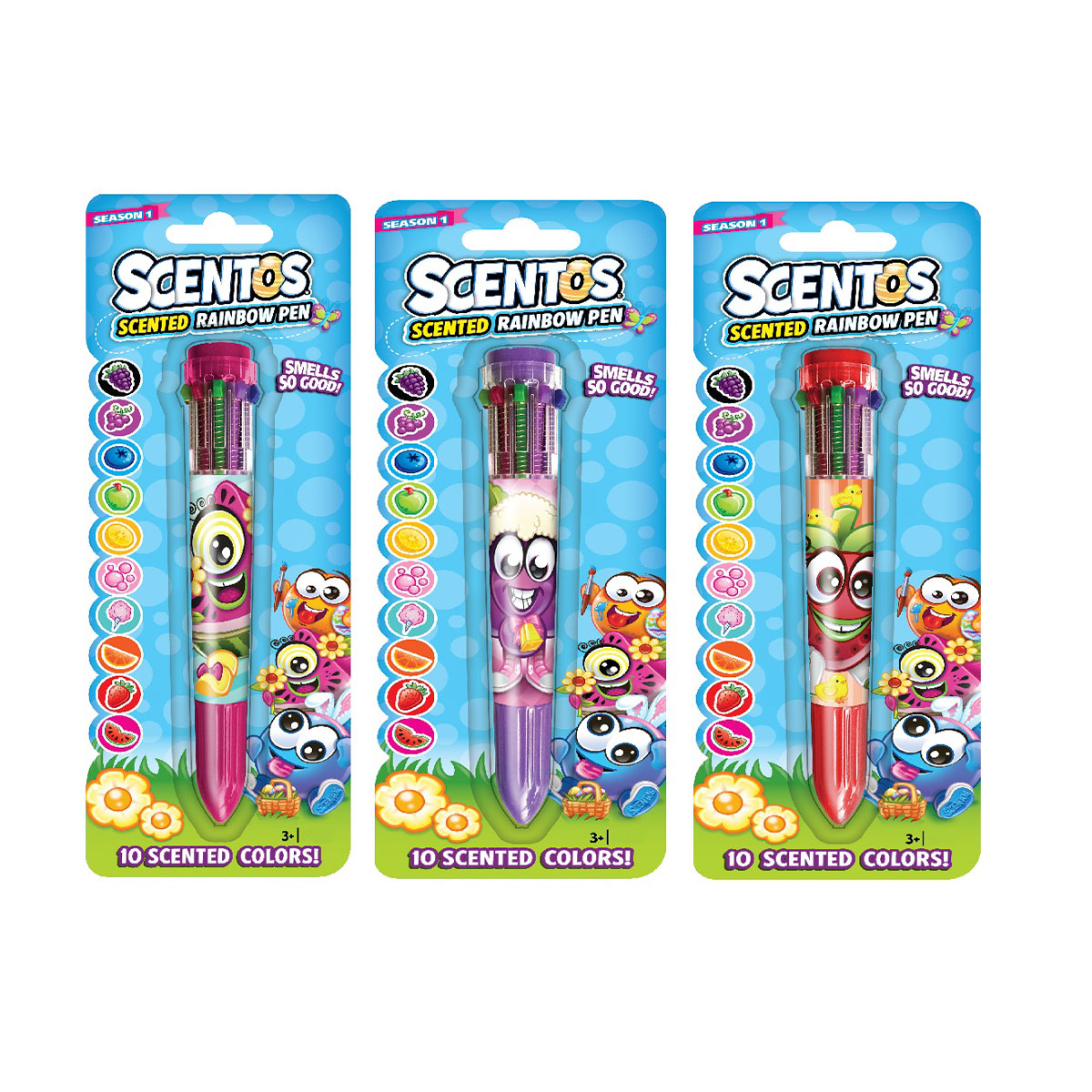 11637-1 Многоцветная ароматизированная Rainbow Pen Scentos(10 цветов)