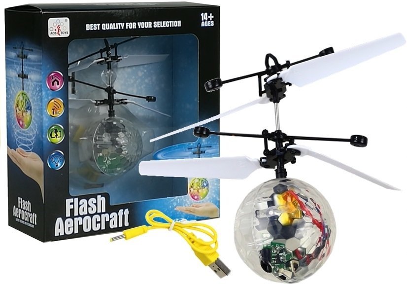 Летающая игрушка Flash Aerocraft с датчиком и подсветкой