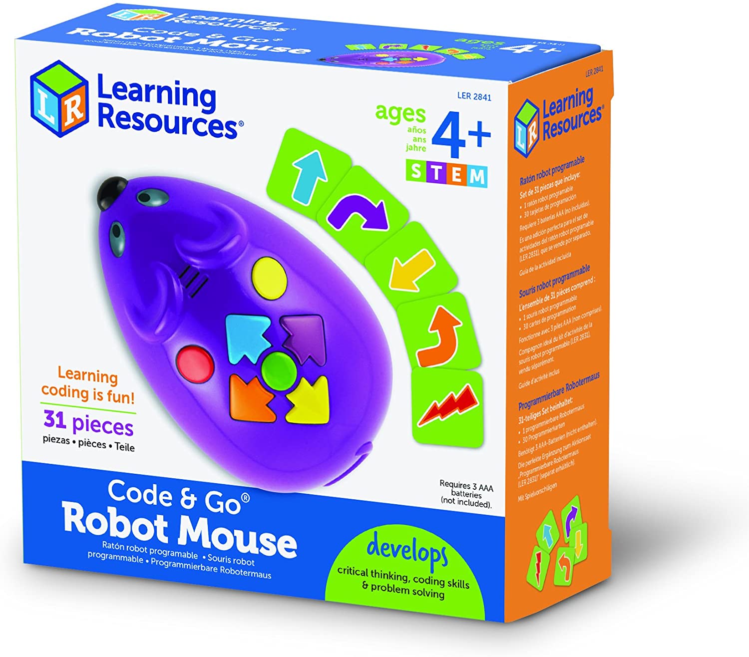 Игровой набор Stem Labyrinth Code & Go Robot Mouse 83 elem. Learning Resources