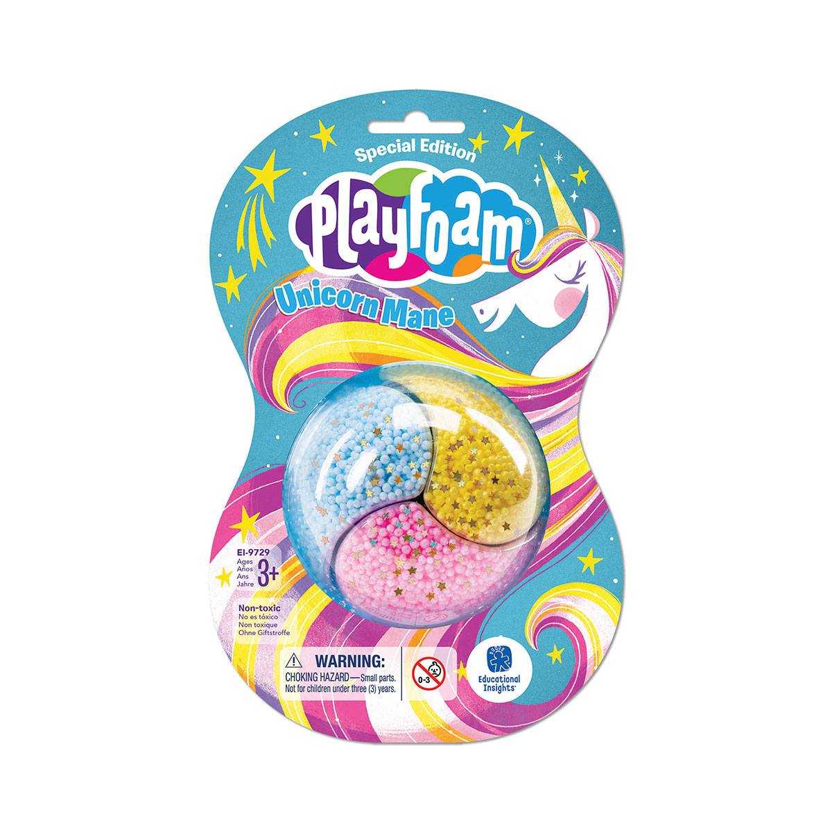 Набор шарикового пластилина Educational Insights Playfoam® - Грива единорога