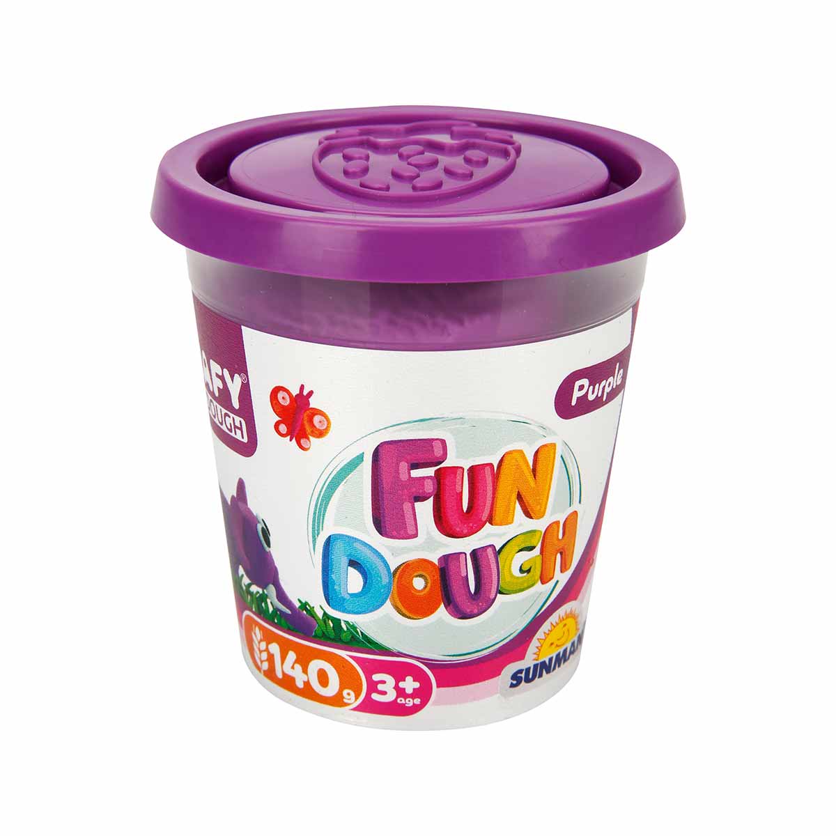 S01001116 Cutie pasta de modelat culoare violet 140gr Crafy Dough