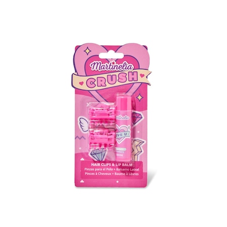 Set Crush Agrafe Si Balsam De Buze Ref 11101 Strawberry (Roz)