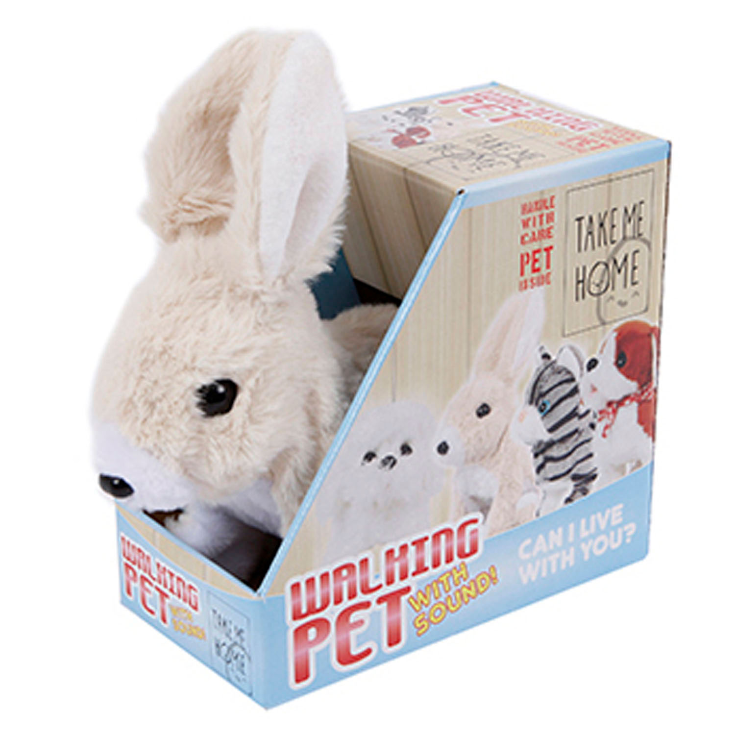 Iepuras interactiv bej 15.5cm