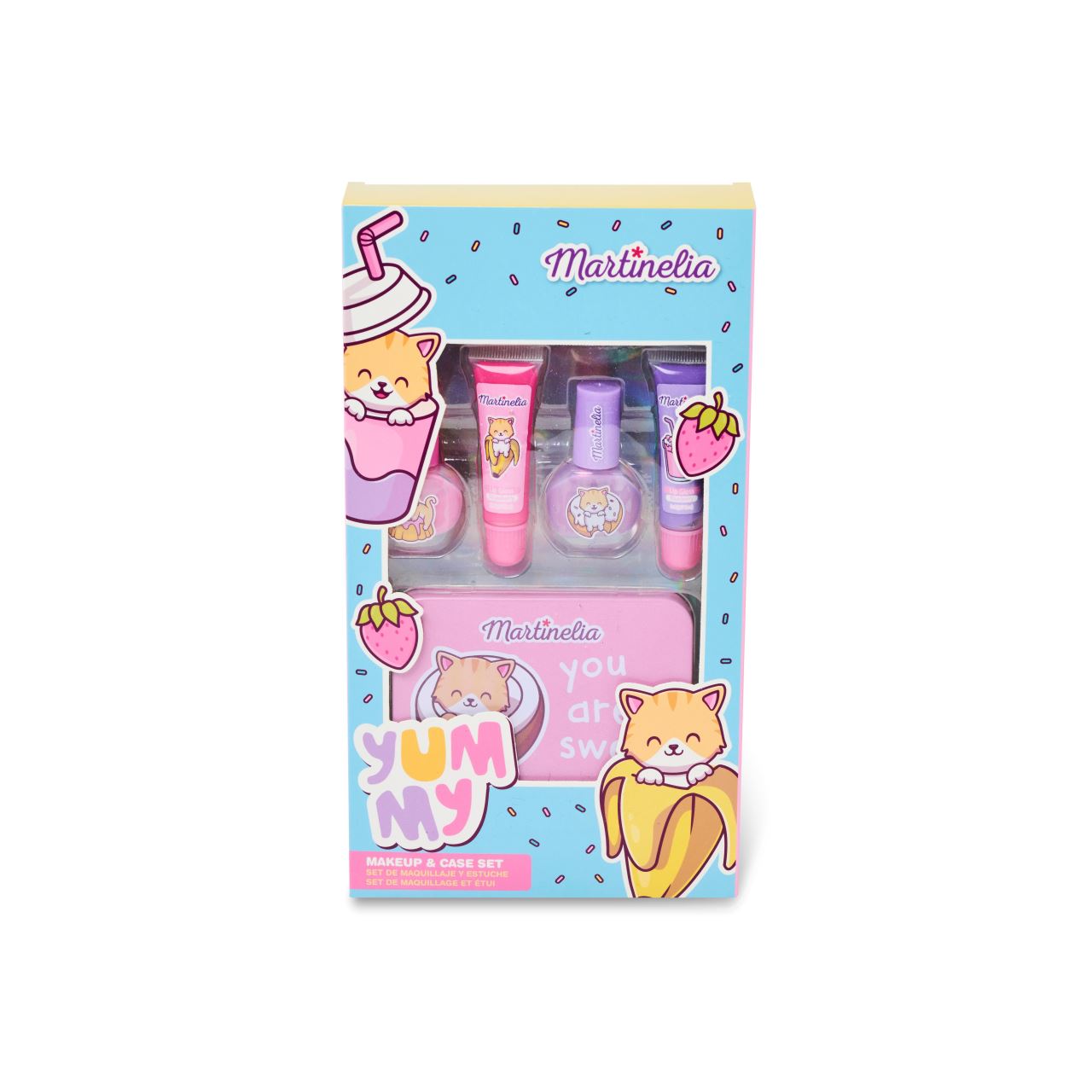 Set produse machiaj fetite Yummy Beauty Tin Martinelia