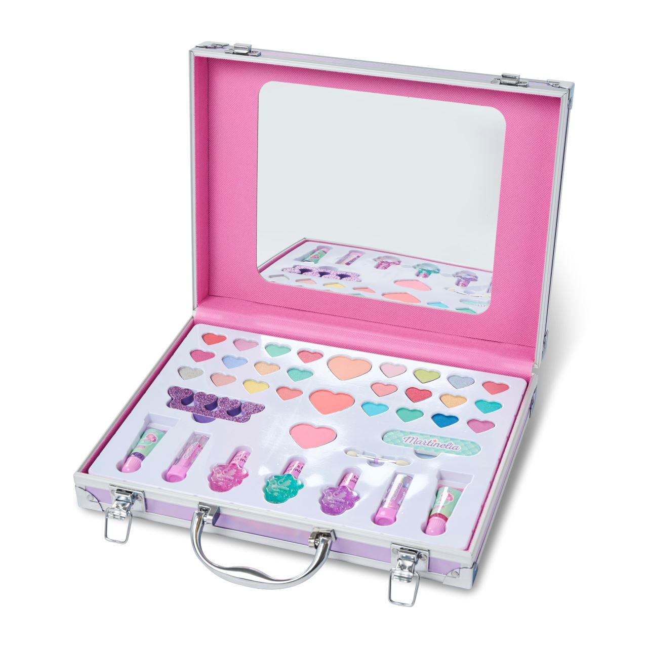 Trusa produse de machiaj copii Let's Be Mermaids, Martinelia, Big Case (tip servieta, 37 piese)