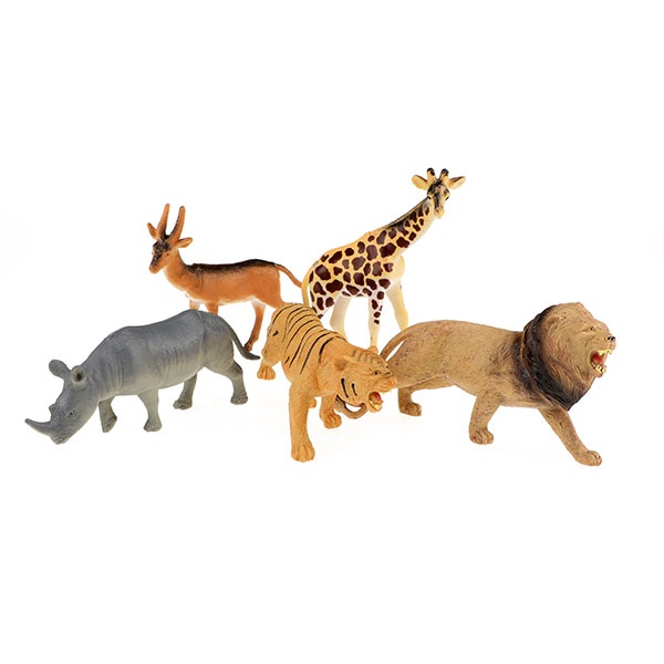Set animale salbatice 5 bucati Animal World Deluxe