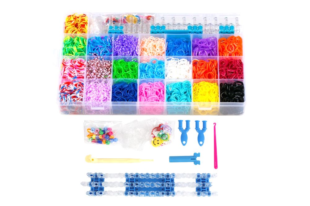 Set creatie bratari cu accesorii Loom Bands 5600 el. 35x21.8x5cm