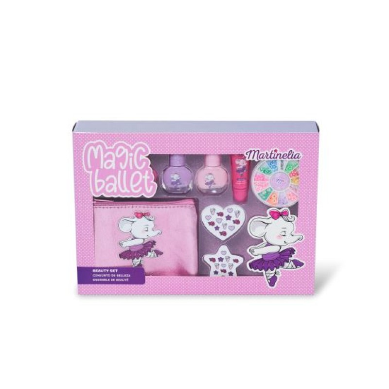 Set cadou produse cosmetice cu borseta Magic Ballet Nails & Case Martinelia