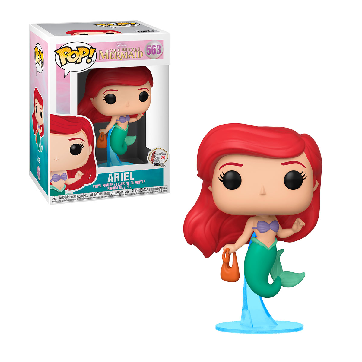 Figurina Funko Pop! Ariel cu gentuta, The Little Mermaid
