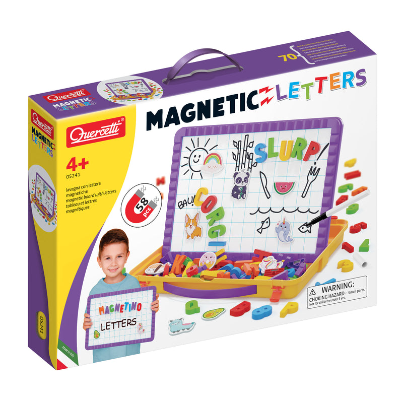 Tabla magnetica cu litere si marker Magnetino 58 el. Quercetti