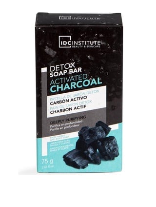 Sapun solid de detoxifiere cu carbon activ IDC Institute 75GR