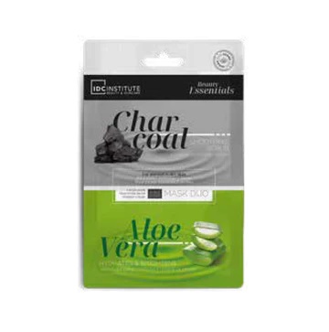 Set 2 masti faciale Skincare Essential Duo Charcoal & Aloe Vera IDC Institute