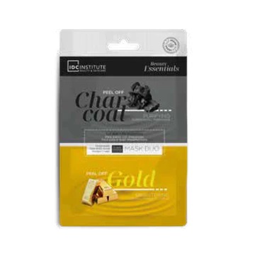 Set 2 masti faciale Skincare Essential Duo Char Coal & Gold Peel Off IDC Institute