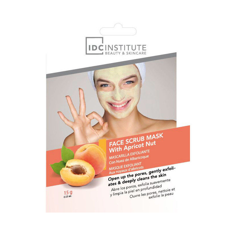 Masca de fata exfolianta cu samburi de caise 15 g IDC Institute