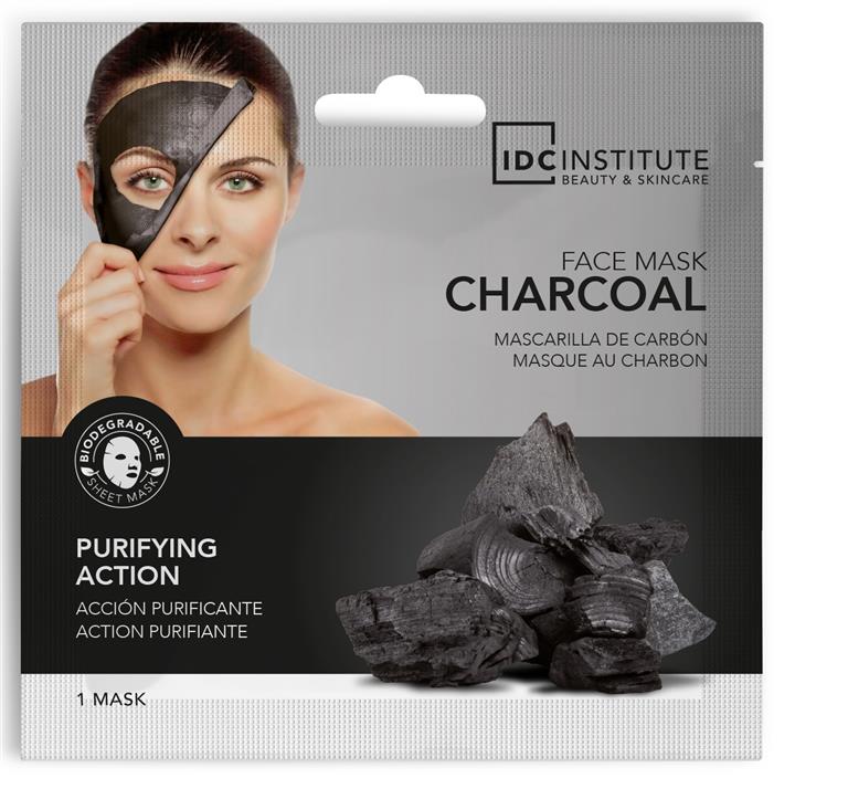 Masca neagra detoxifianta si purificatoare cu carbune activ in pachet IDC Institute 22 g