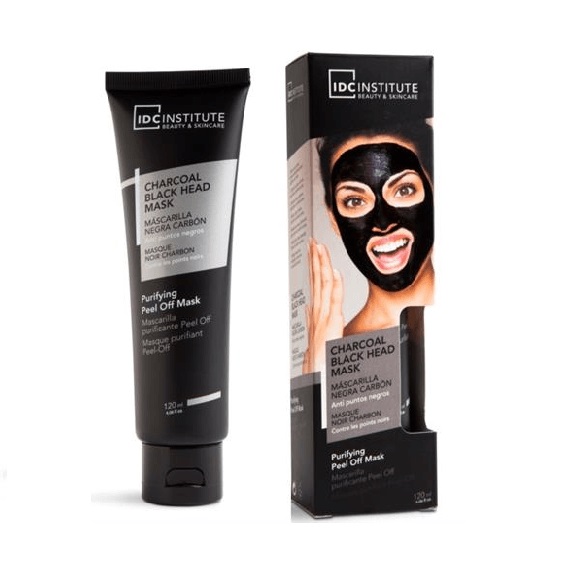 Masca neagra purificatoare cu carbune activ in tub IDC Institute 120 ml