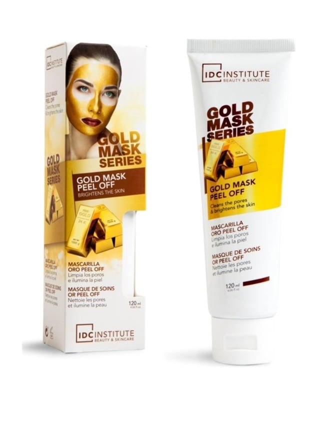 Masca pentru fata in tub cu efect de stralucire si curatare Gold IDC Institute 120 ml