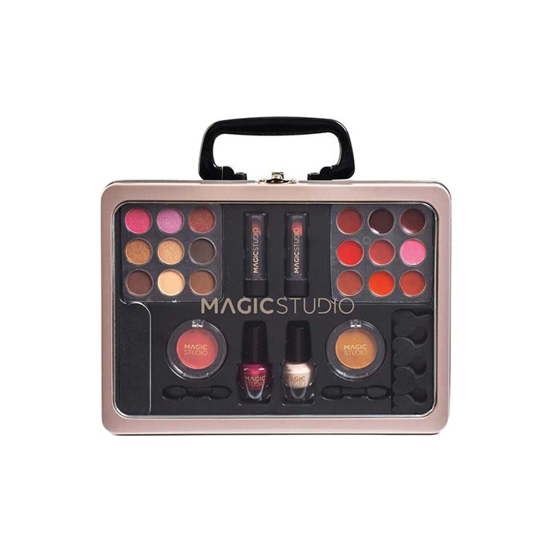 Trusa cu produse cosmetice in servieta Total Colours Case Magic Studio Colorful