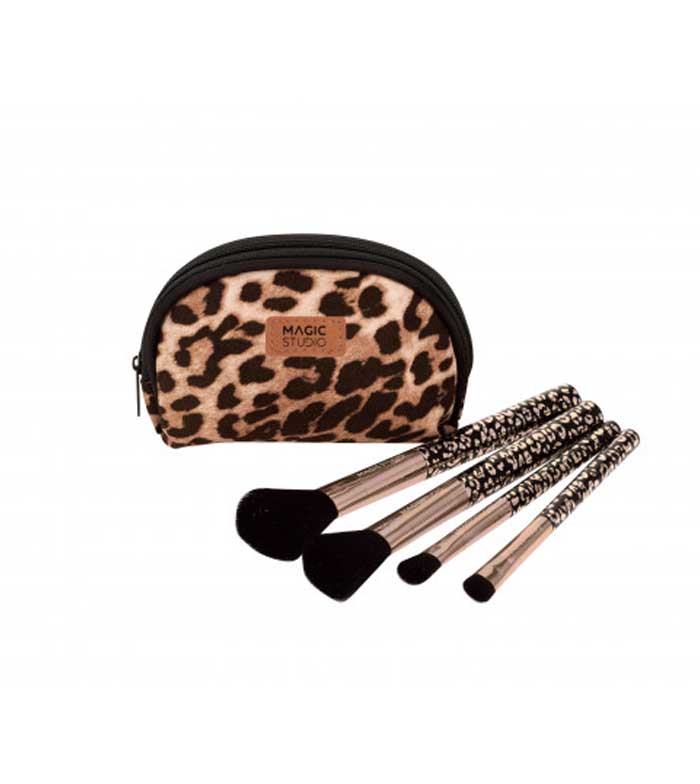 Set 4 pensule si gentuta cosmetica Wild Safari Magic Studio
