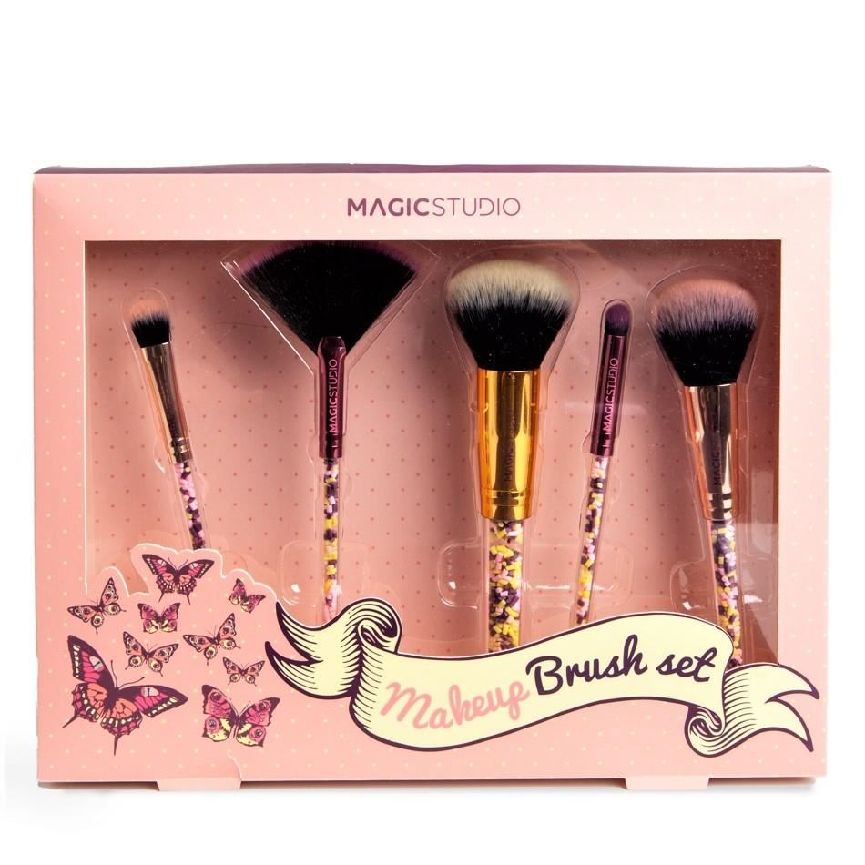 Набор из 5 косметических кистей Pin Up Pink Magic Studio