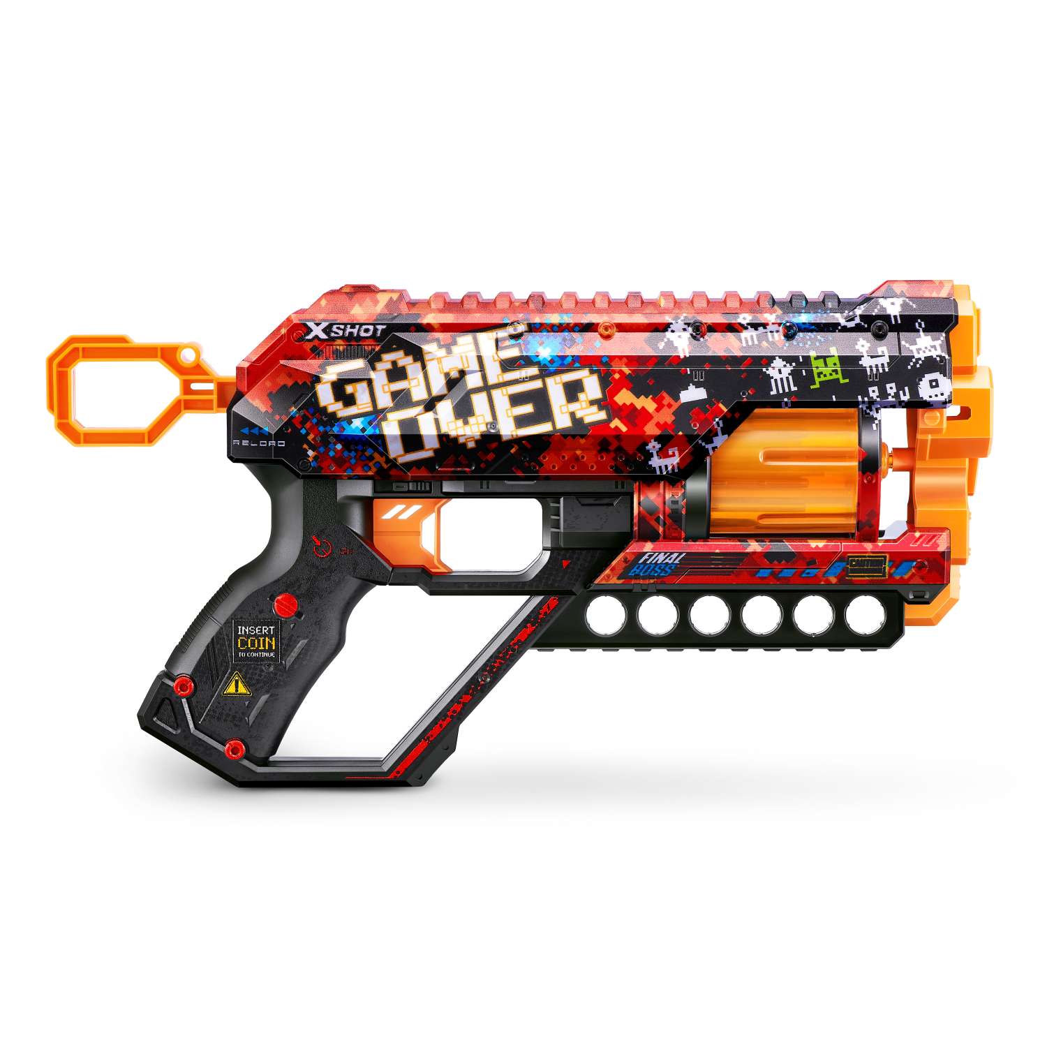 Бластер X-SHOT SKINS GRIEFER, ZURU, 12 патронов, 36561D Game Over