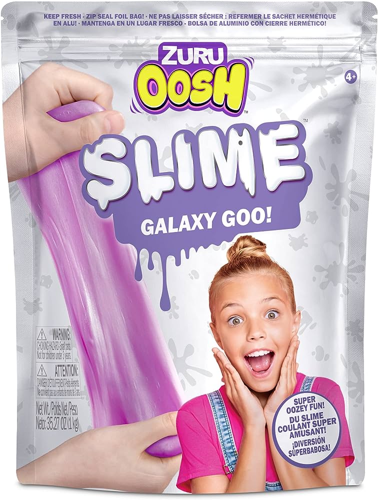 Слайм в средней зип упаковке 500г, OOSH SLIME, ZURU, Violet