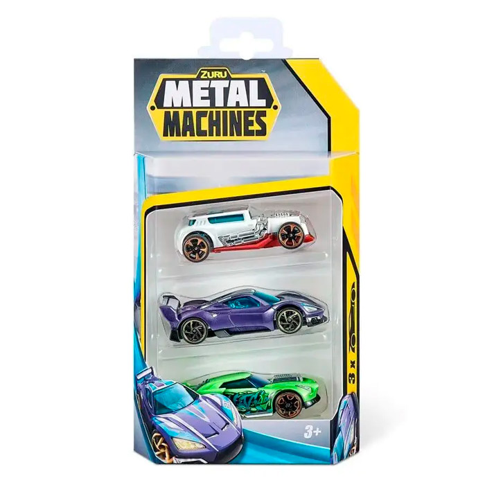 Set 3 masini Metal Machines, ZURU