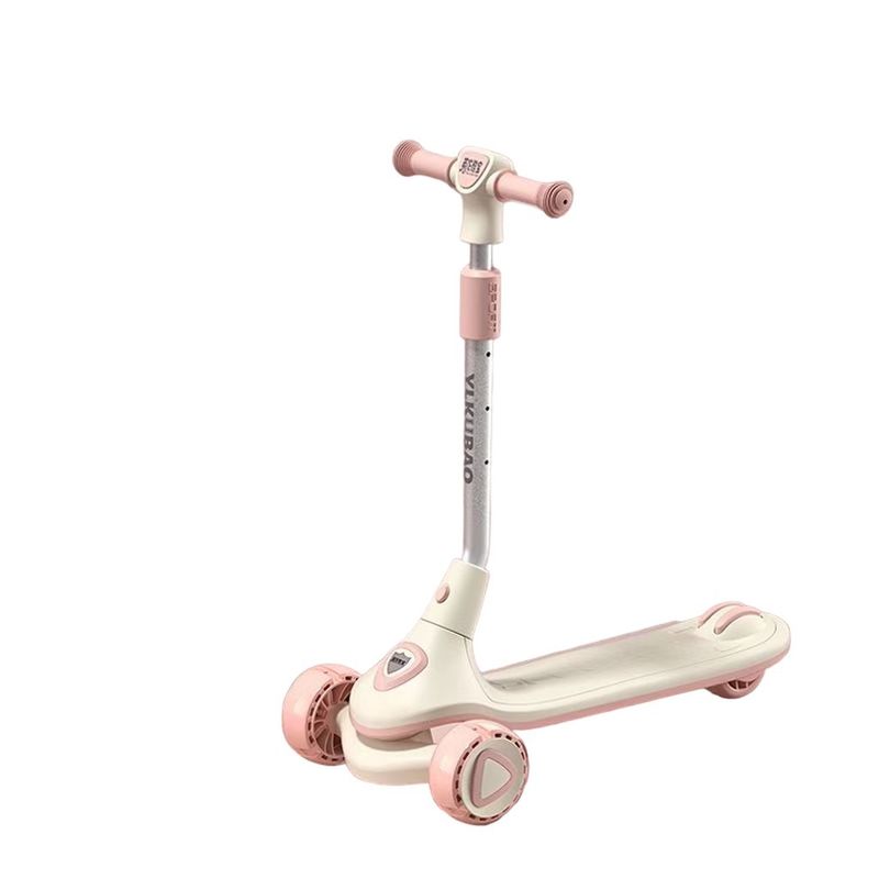 Розовый самокат детский (688)