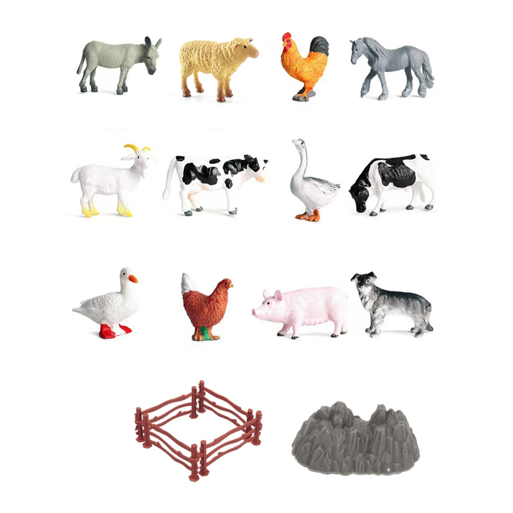 Набор из 17 фигурок,  Домашние Животные, в тубусе, ZJA325809