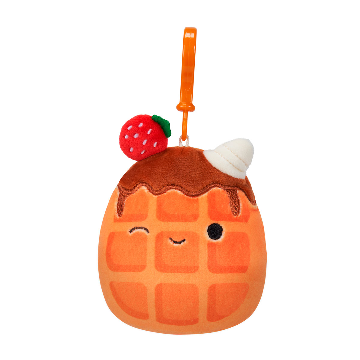 Jucarie de plus 9cm cu breloc, Weaver the Waffle, Squishmallows