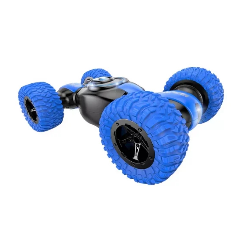 Masina Stunt cu RC, roti mari,rotatie 360, acumul. 3.7V, albastru, ZJA248511